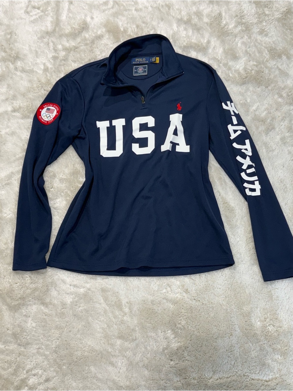 POLO Ralph Lauren 2020 Olympics Team USA Mesh Pullover Size S MSRP $148 NOWT